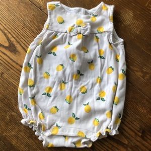 Janie and Jack Lemon Romper